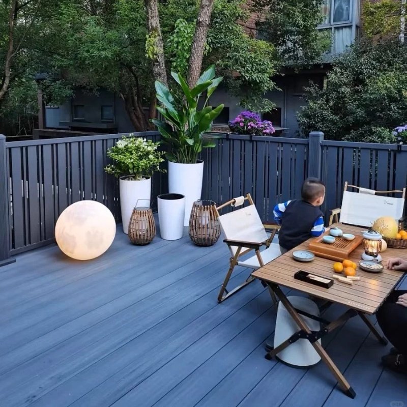 Garden Landscaping & Dcking Environmental Protection WPC Deck Tile outdoor wpc decking
