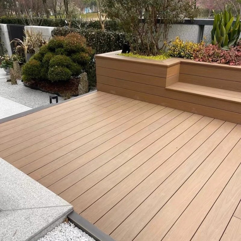 Garden Landscaping & Dcking Environmental Protection WPC Deck Tile outdoor wpc decking