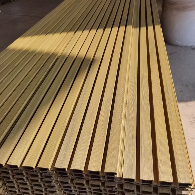 Eco-friendly Decorative Exterior Wall Panels WPC Wooden Wall Panel Boards Natural Wood Cladding