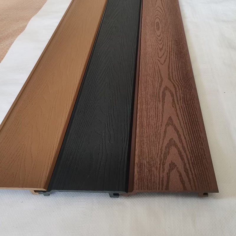 Eco-friendly Decorative Exterior Wall Panels WPC Wooden Wall Panel Boards Natural Wood Cladding