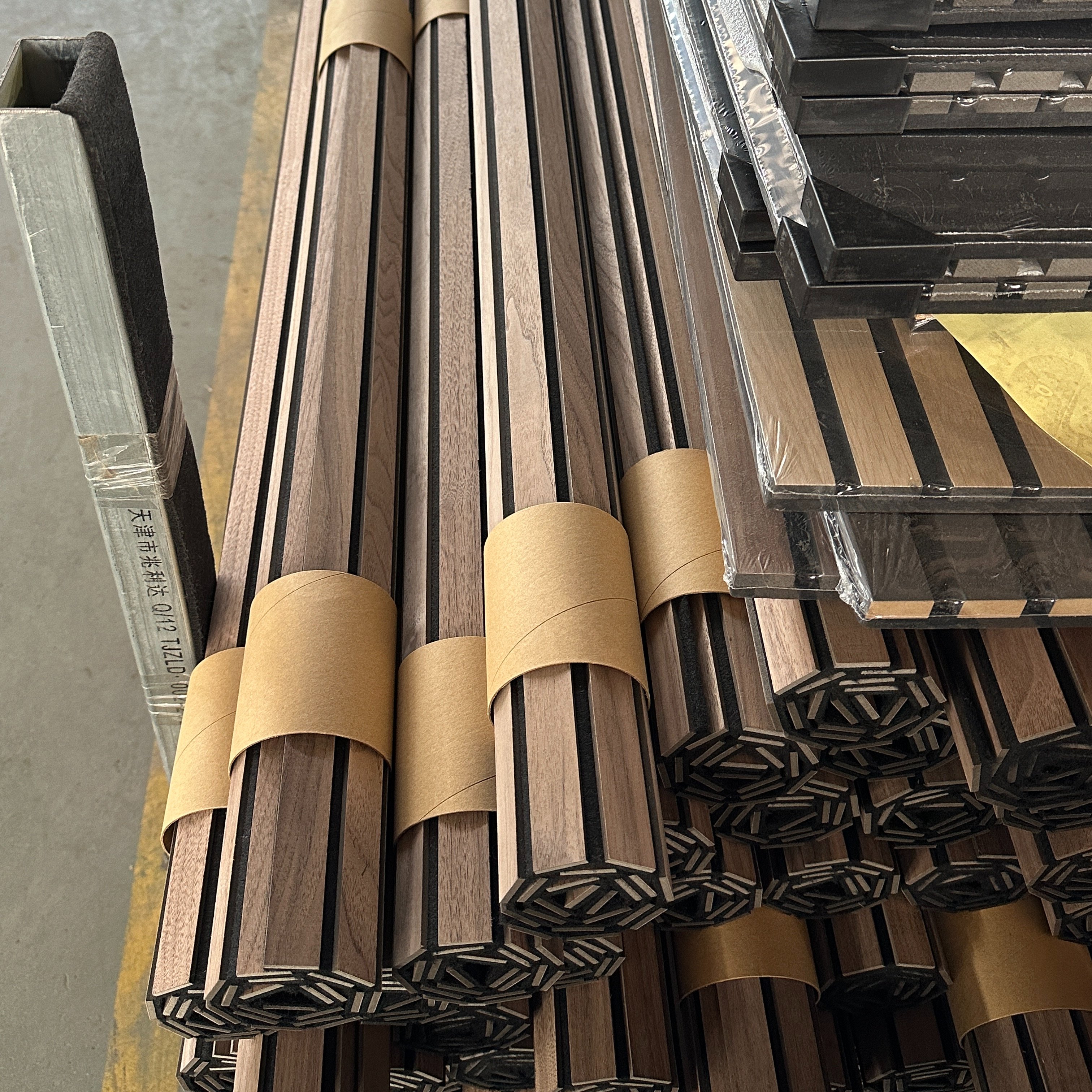 KASARO Customized High Density Sound Absorbing Polyester Acoustic Panels Flexible Wave Board MDF Wood Wall Panel