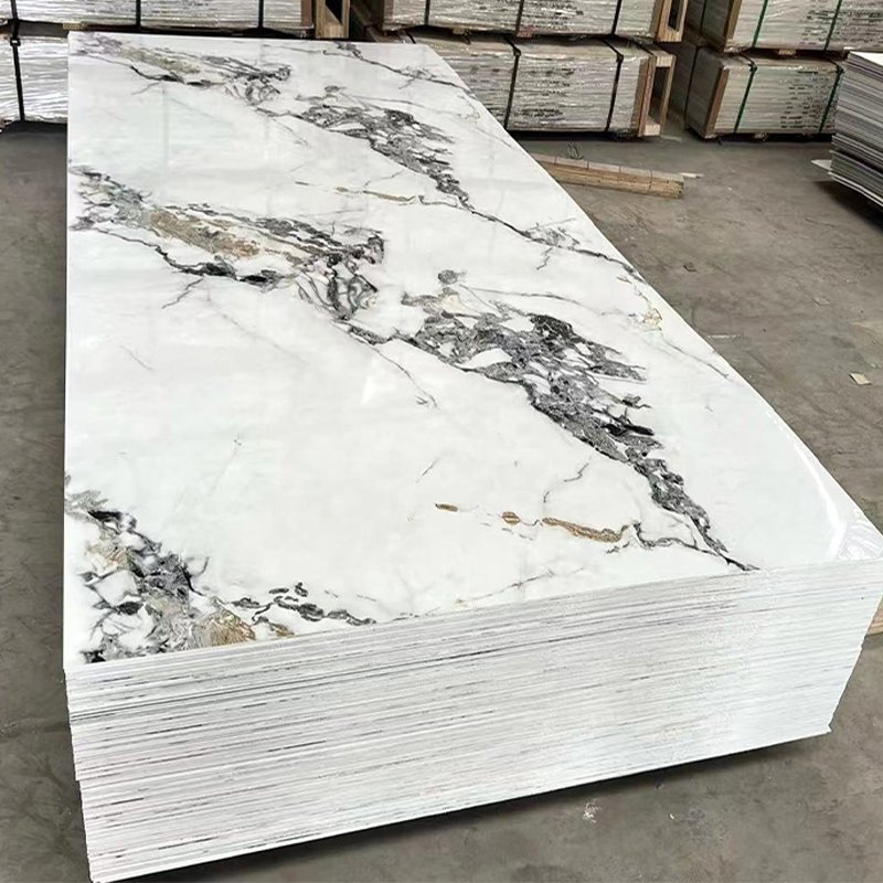 Hot Selling Pvc Uv Marble Board Decoration Wpc Wall Panel Pvc Uv Marble Panel Sheet