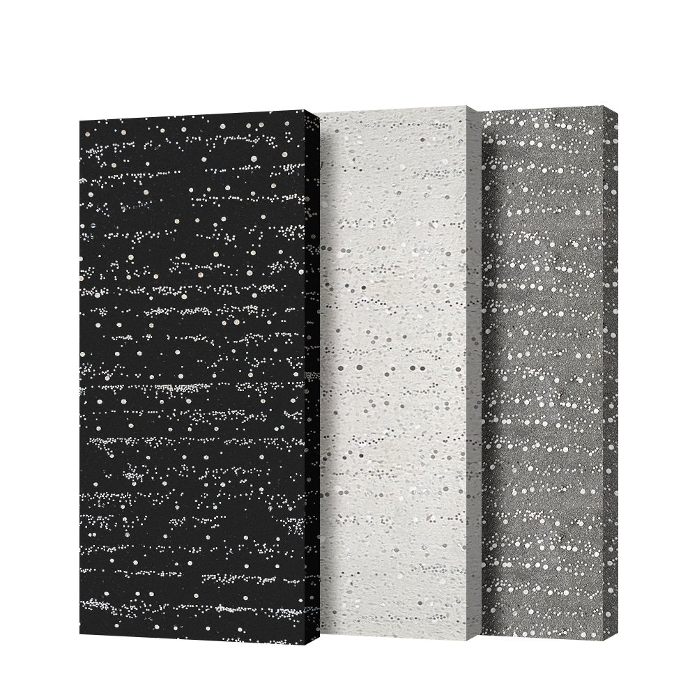 Modern Design Energy-Saving Straight Row Black Optical Fiber Concrete Board for Stone Exterior Wall Cladding Cement Boards