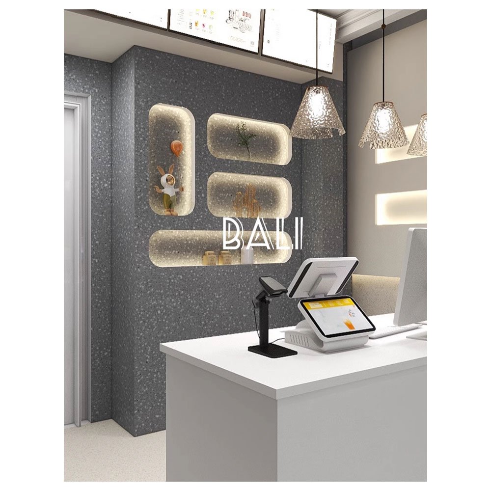 LT Eco-friendly Faux Bright SPC Cladding Office Decor Exterior PVC SPC Wall Panel PVC Plastic SPC Wall Board