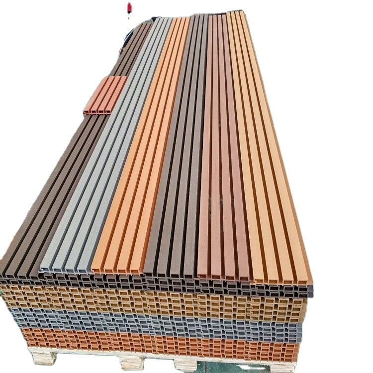 Luxury Great WPC Wall Panels waterproof design office PVC indoor walls decoration with wood plastic composite wall panel