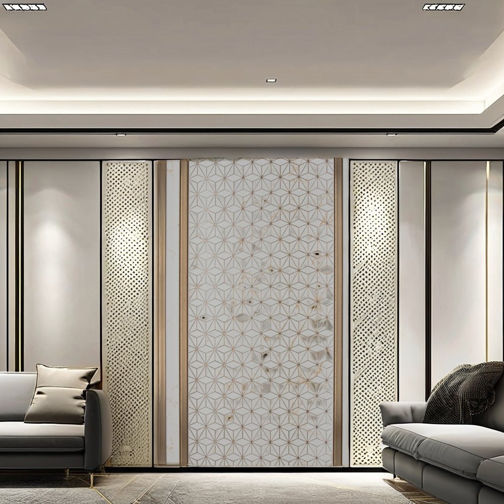 Hottest Eco-Friendly Wall Panel Easy Installation PS Charcoal Louvers Waterproof for Villa Decoration
