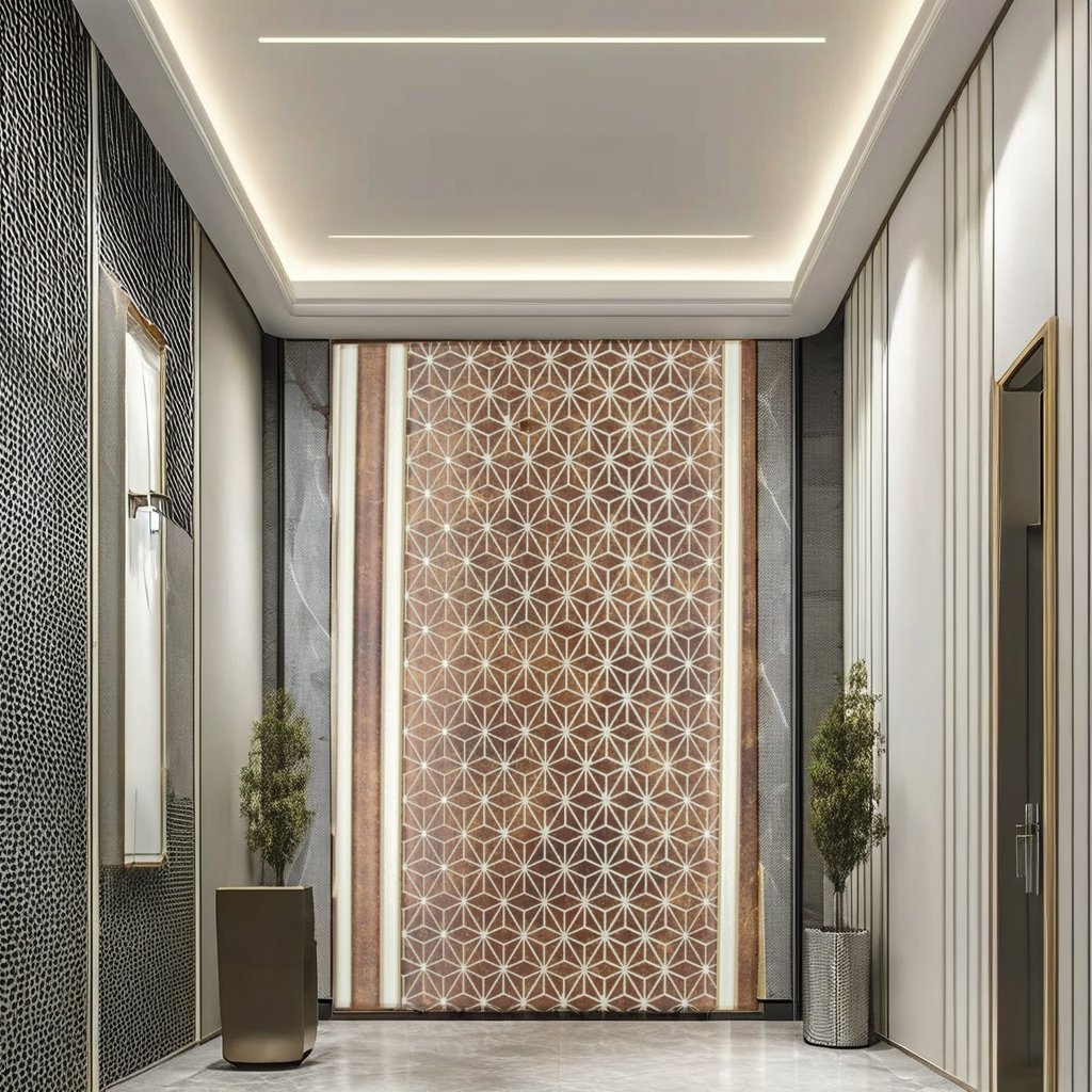 Hottest Eco-Friendly Wall Panel Easy Installation PS Charcoal Louvers Waterproof for Villa Decoration