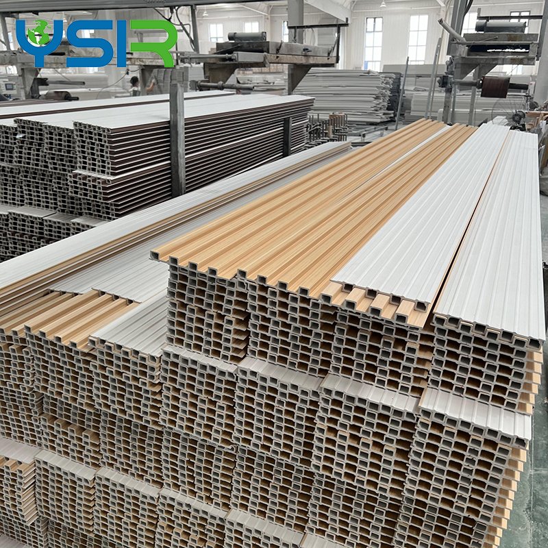 wood and plastic composite wpc wall panel pvc film laminated eco indoor wall panel