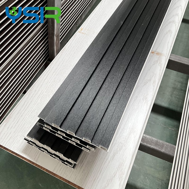 wood and plastic composite wpc wall panel pvc film laminated eco indoor wall panel