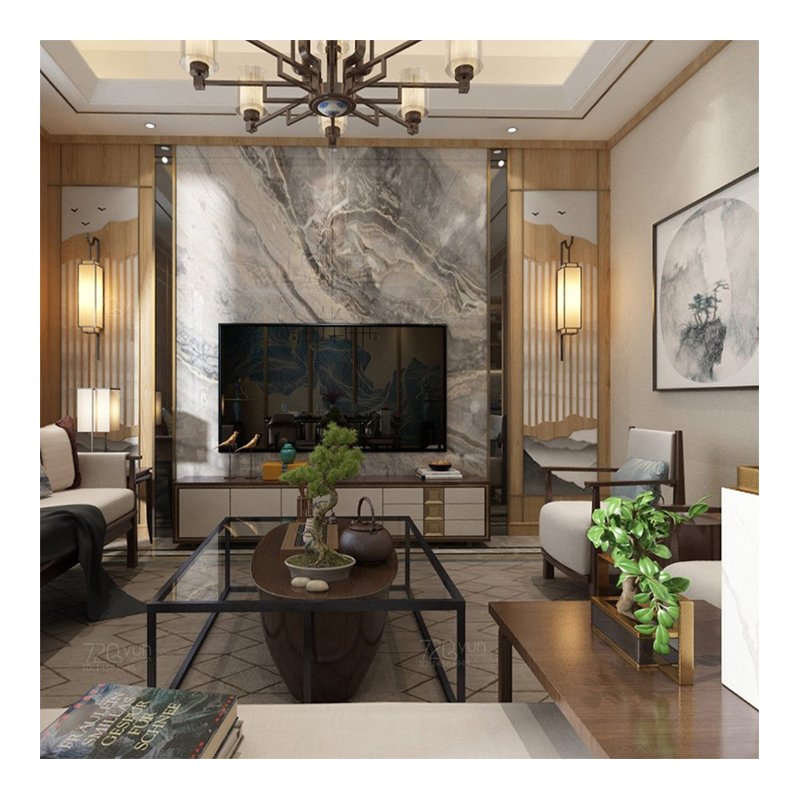 Wall panel stone pvc wood alternative cladding wallboard TV background panel wpc board