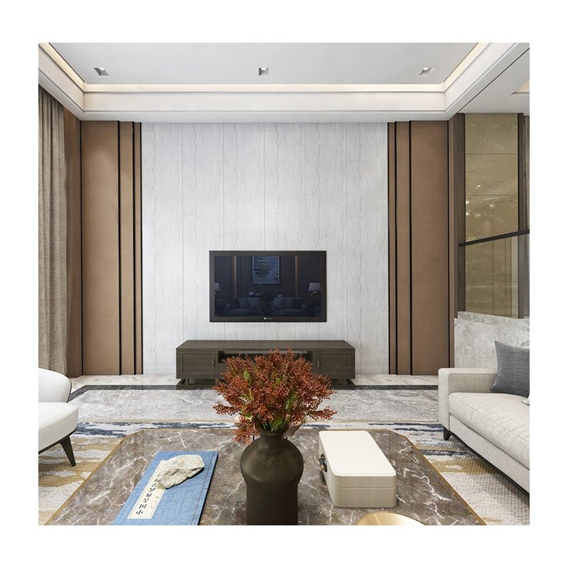 Wall panel stone pvc wood alternative cladding wallboard TV background panel wpc board