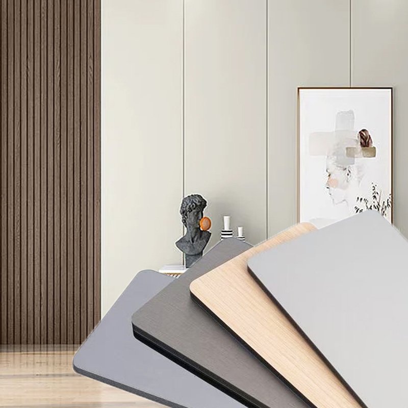 Flexible Decoration Carbon Bamboo Charcoal Fiber Slate Board Sheet Wood Veneer Wall Panel