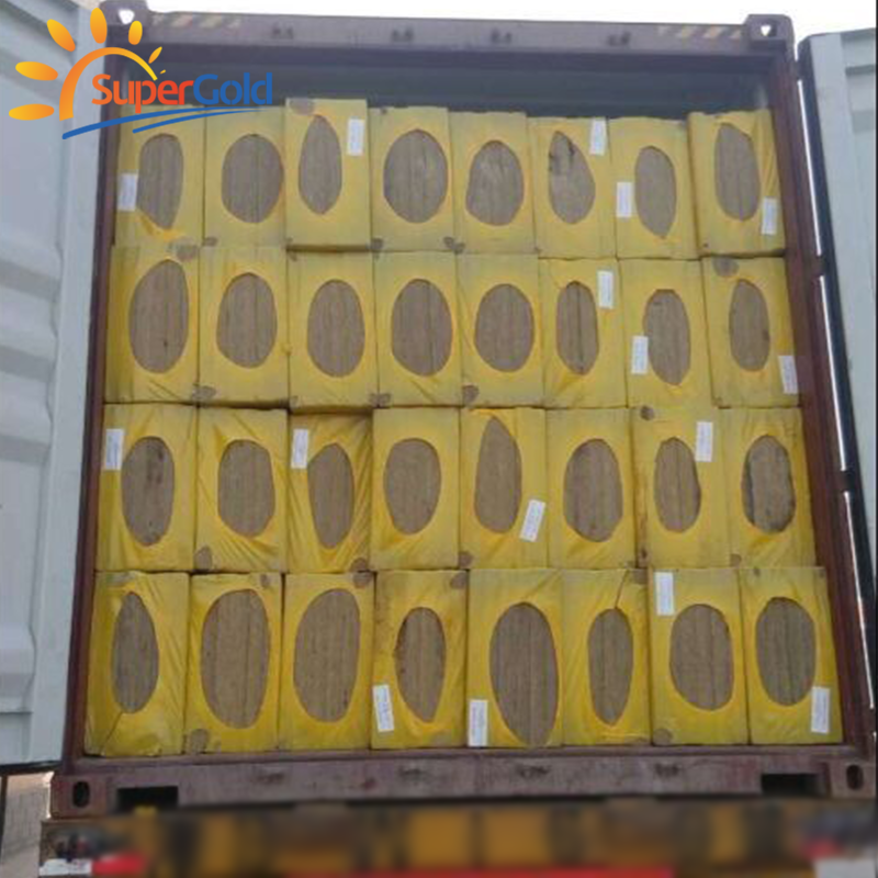 Building materials rock wool board insulation compressed rock wool board insulation with aluminum foil facing