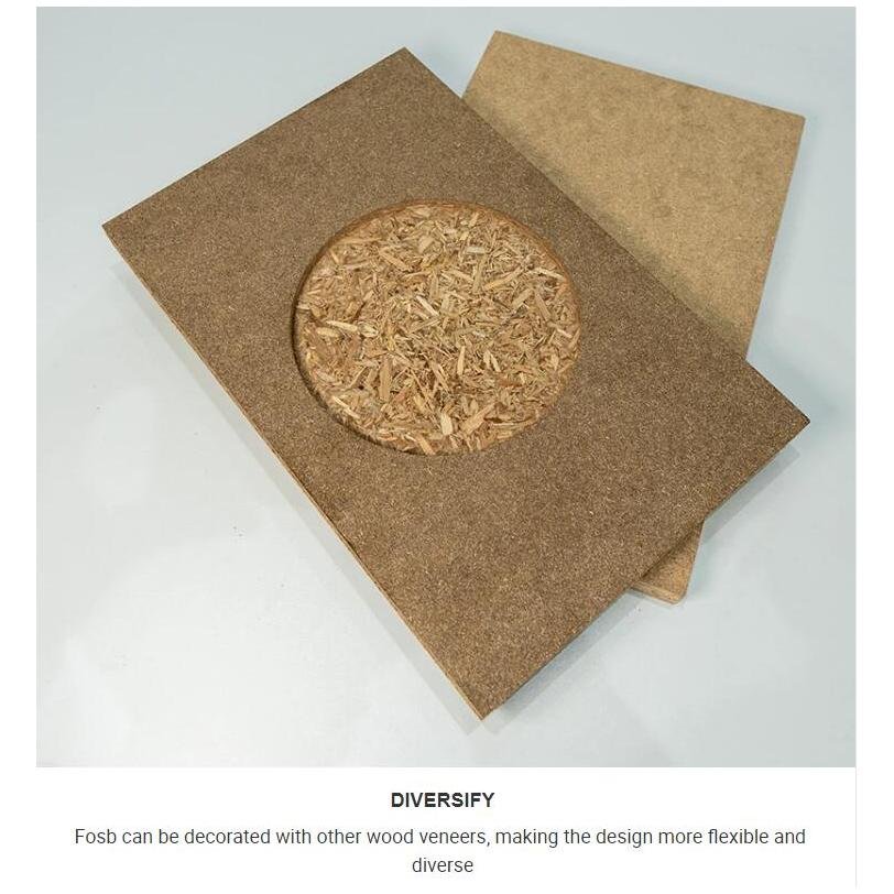 Environment Friendly Fosb E1 Grade Osb Fine Oriented Strand Board For Cabinet