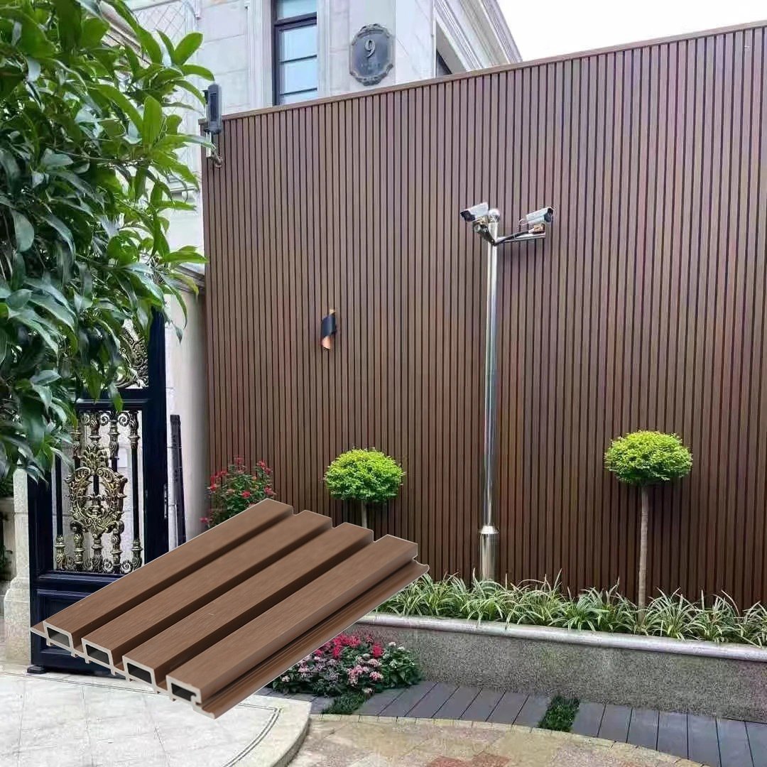 Wood Facade Co-extrusion WPC Exterior Wall Cladding WPC Great Wall Panels Decorative Wood Plastic Composite Wall Board