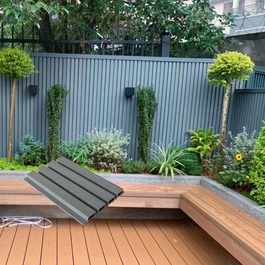 Wood Facade Co-extrusion WPC Exterior Wall Cladding WPC Great Wall Panels Decorative Wood Plastic Composite Wall Board