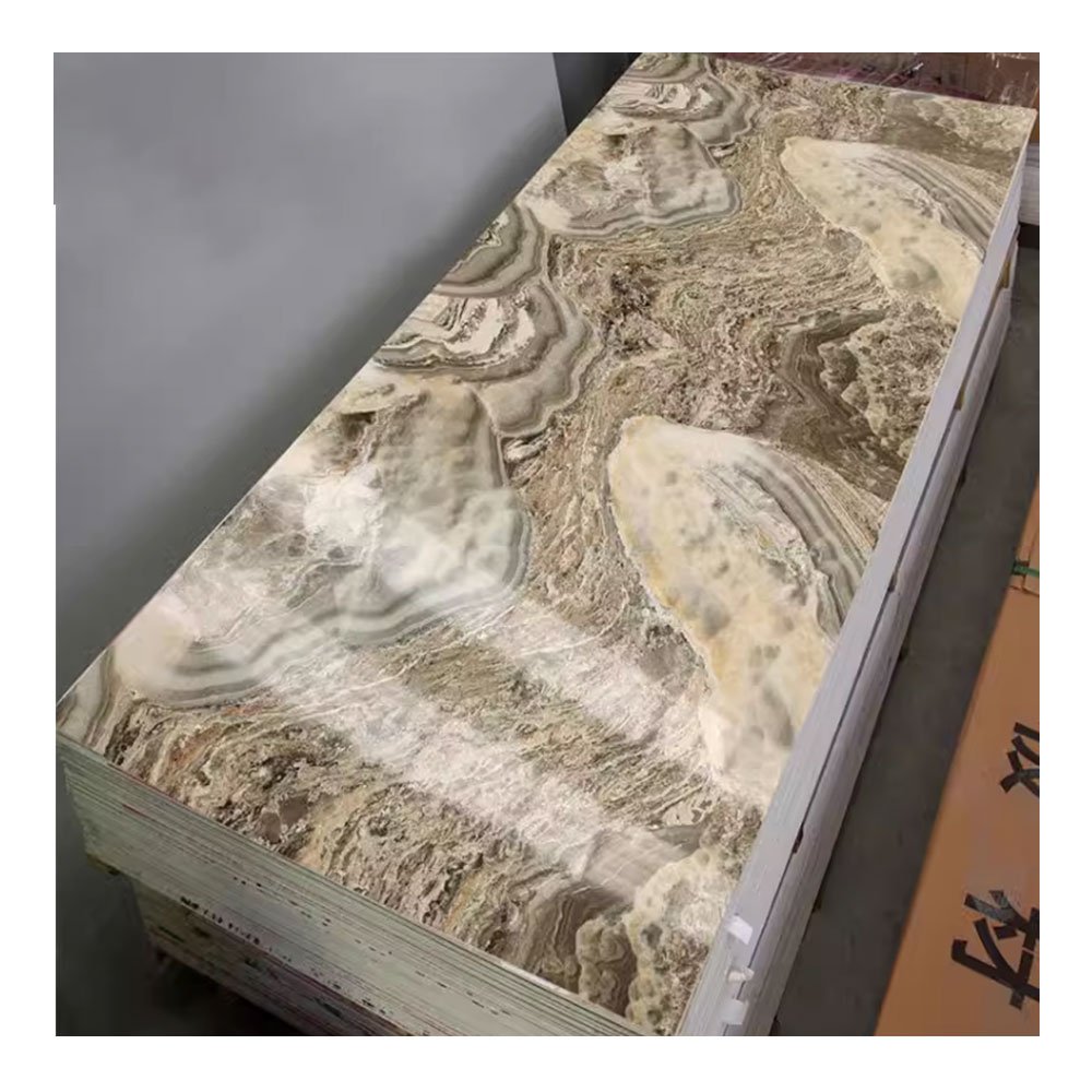 Charcoal Wood Veneer High gloss marble Carbon Rock Panels Pure Color Skin Sense Fabric Bamboo Wall Panel For Interior Decoration