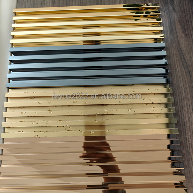 Stainless Steel Louvered Fluted Panel Wall Cladding Panels Exterior Decoration
