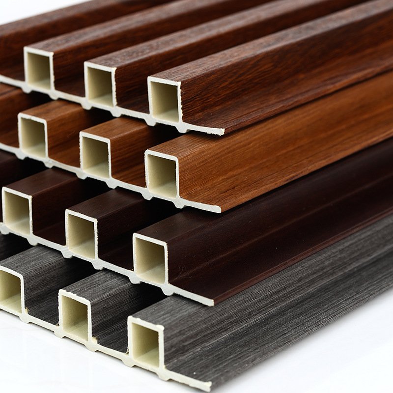 Luxury PVC WPC wall panelsboards and other boards Waterproof Fluted Design Wooden Grain Interior/Exterior Walls panels