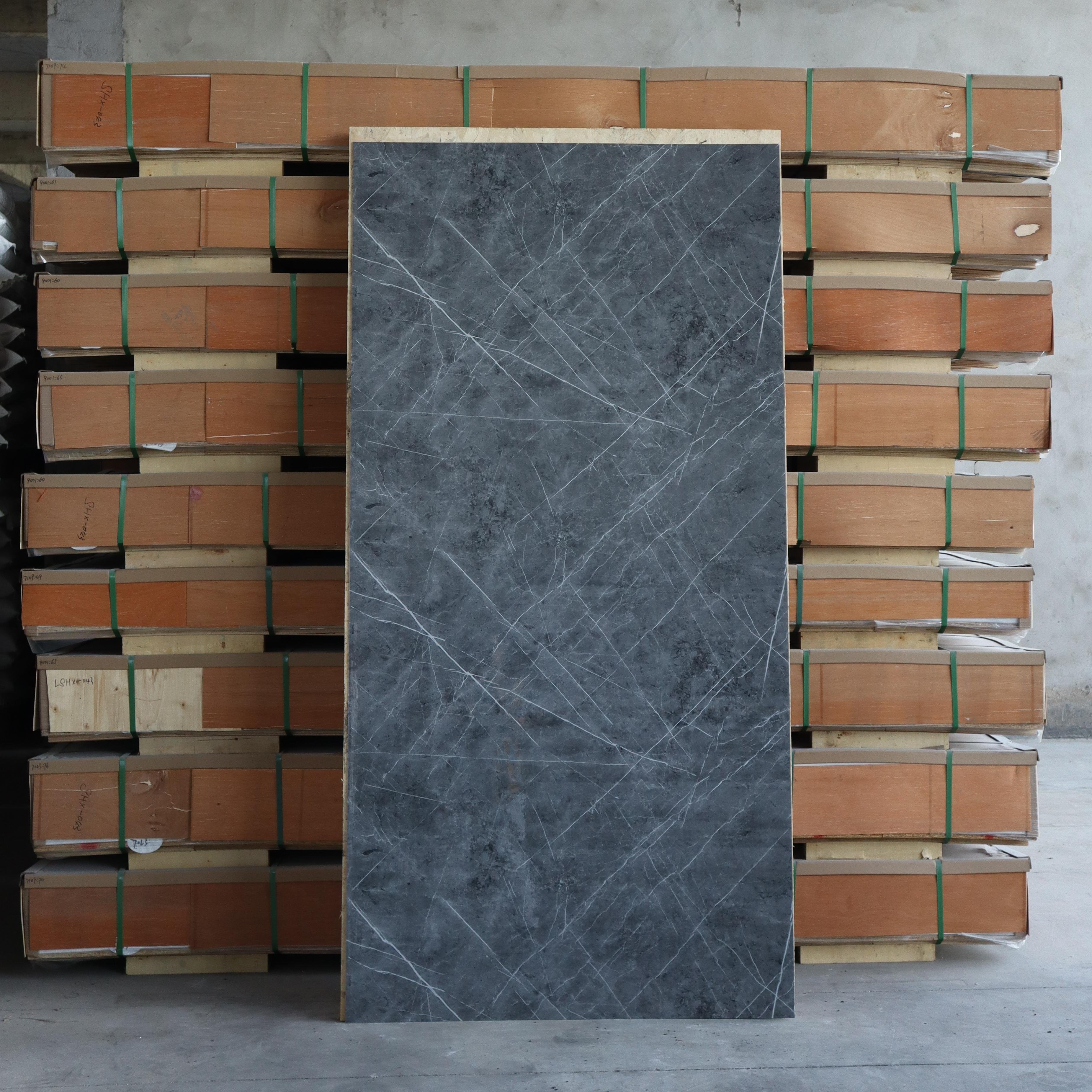 NEW Design Flexible PVC Wall Panel Waterproof UV Marble Sheet Faux Stone Wall Decor Plastic Sheets for indoor Use