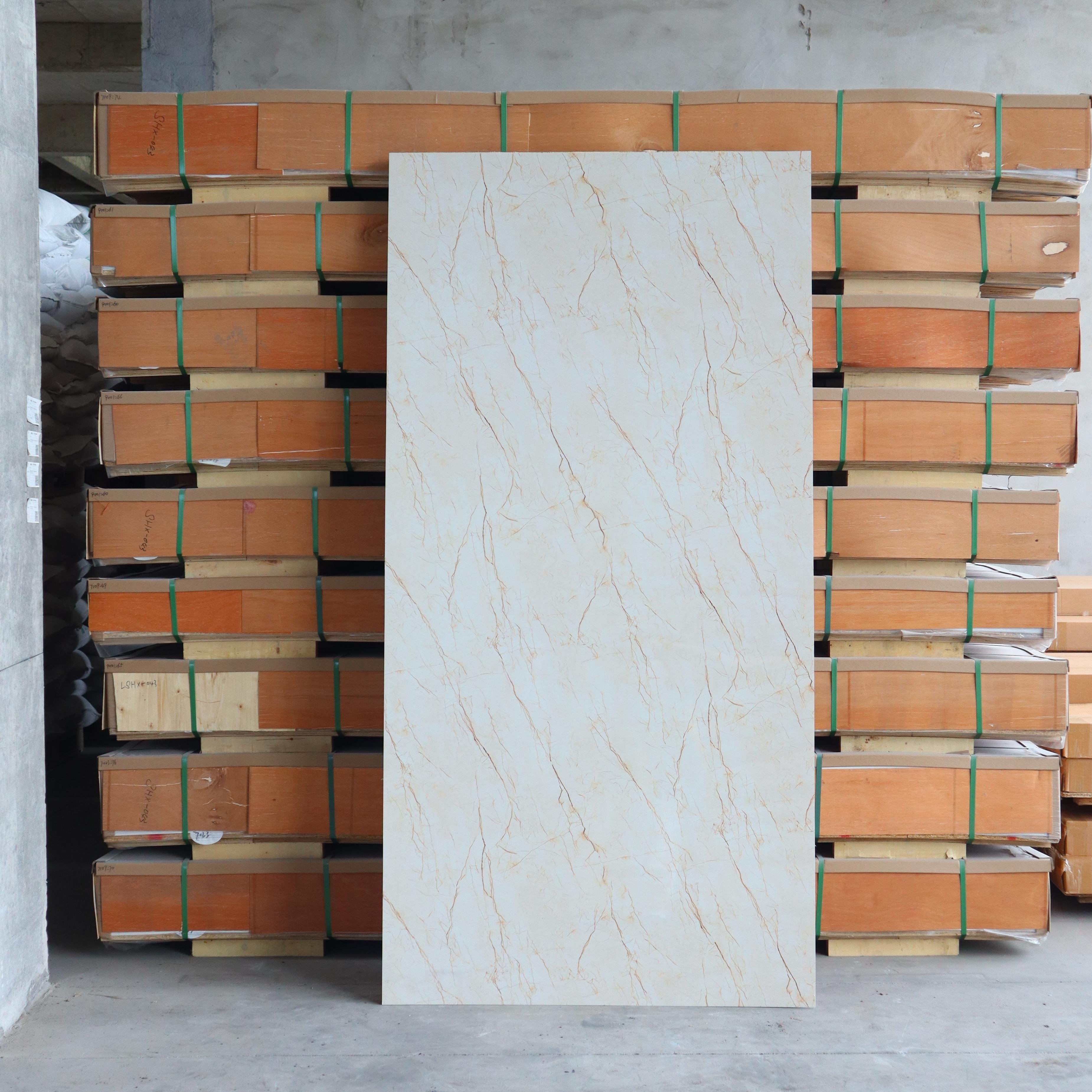 NEW Design Flexible PVC Wall Panel Waterproof UV Marble Sheet Faux Stone Wall Decor Plastic Sheets for indoor Use