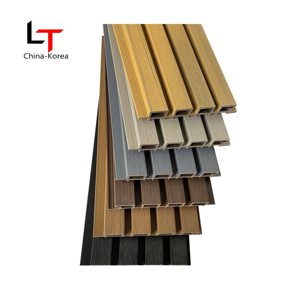 Halong Exterior panel de pared 3d wall panels boards other boards decorative wpc fluted wall panel outdoor