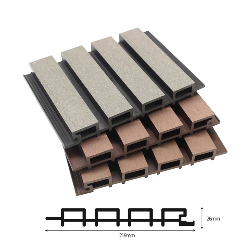 Halong Exterior panel de pared 3d wall panels boards other boards decorative wpc fluted wall panel outdoor