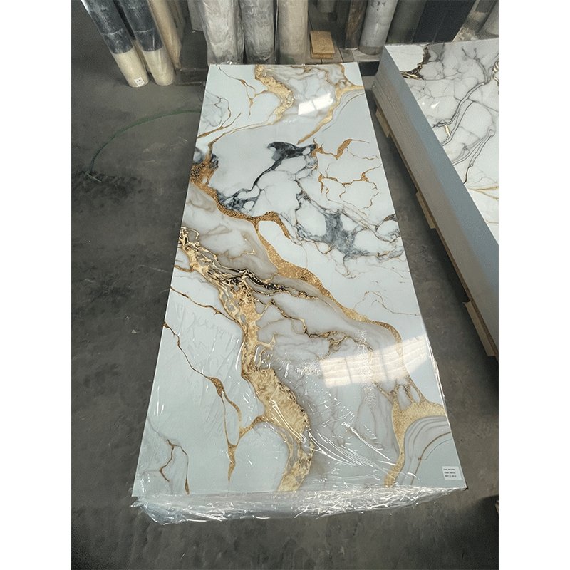 Modern UV Marble PVC Wall Panels Waterproof Sheet PVC Cladding Boards for TV Board 2-Year Warranty
