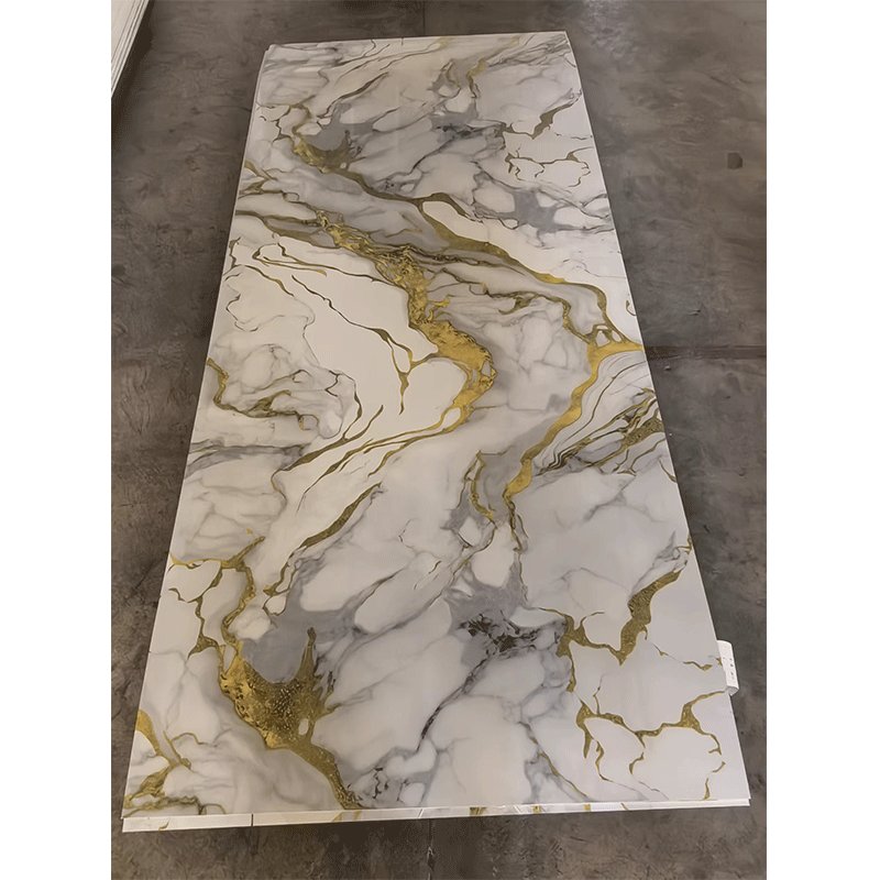 Modern UV Marble PVC Wall Panels Waterproof Sheet PVC Cladding Boards for TV Board 2-Year Warranty