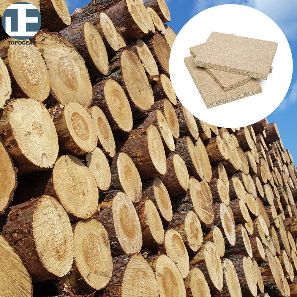 TOPOCEAN hot sale particleboard /chipboard e1 grade melamine particle board mfc board 18mm for furniture
