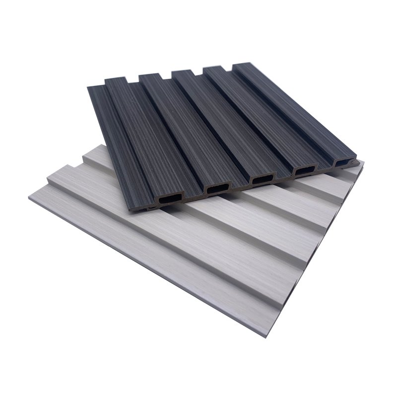 Eco-friendly Interior Decor Wooden Slats Panel/Wpc Slats Seamless Carbon Board/Waterproof WPC Wall Panel WPC Fluted Wall Panel