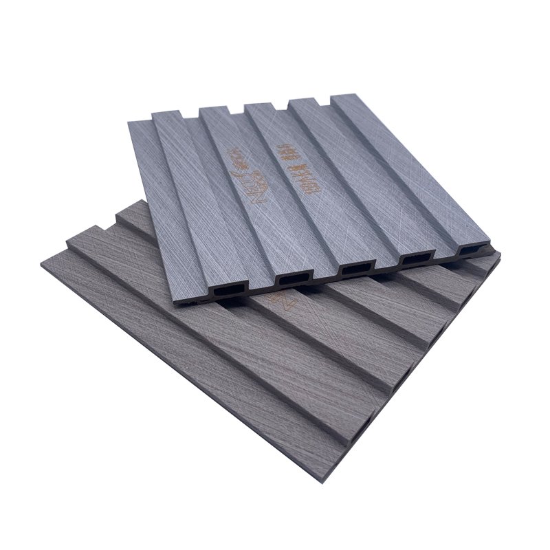 Eco-friendly Interior Decor Wooden Slats Panel/Wpc Slats Seamless Carbon Board/Waterproof WPC Wall Panel WPC Fluted Wall Panel