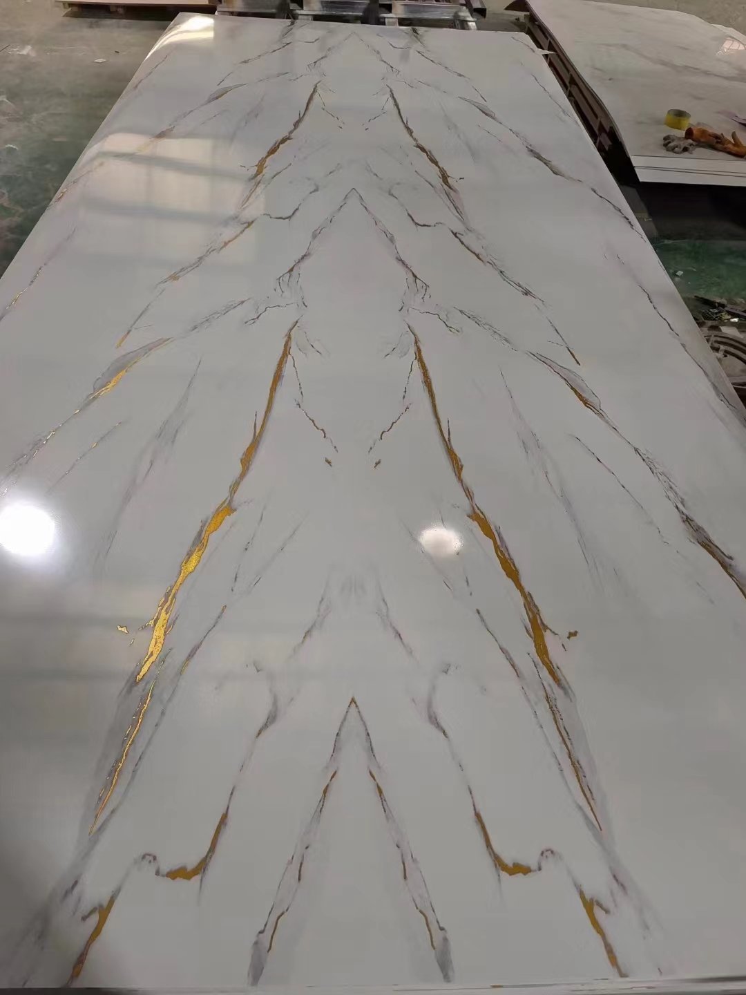 Morden Design Luxury Waterproof PVC Faux Marble High Glossy UV Wall Panel/Board/Sheet