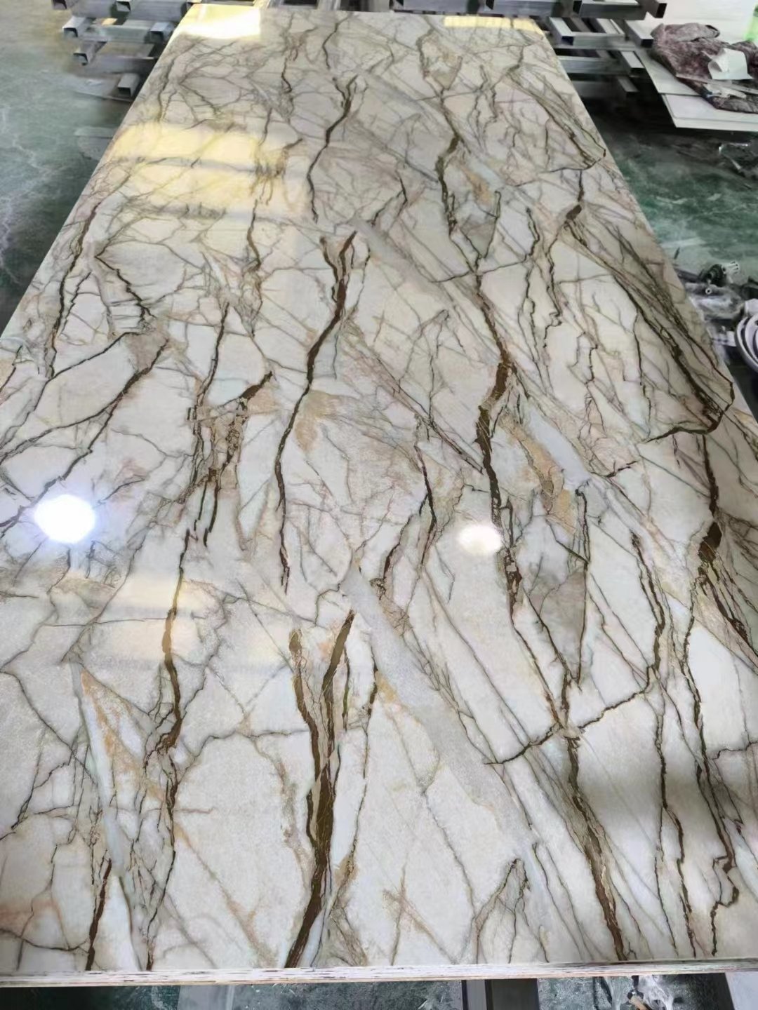 Morden Design Luxury Waterproof PVC Faux Marble High Glossy UV Wall Panel/Board/Sheet