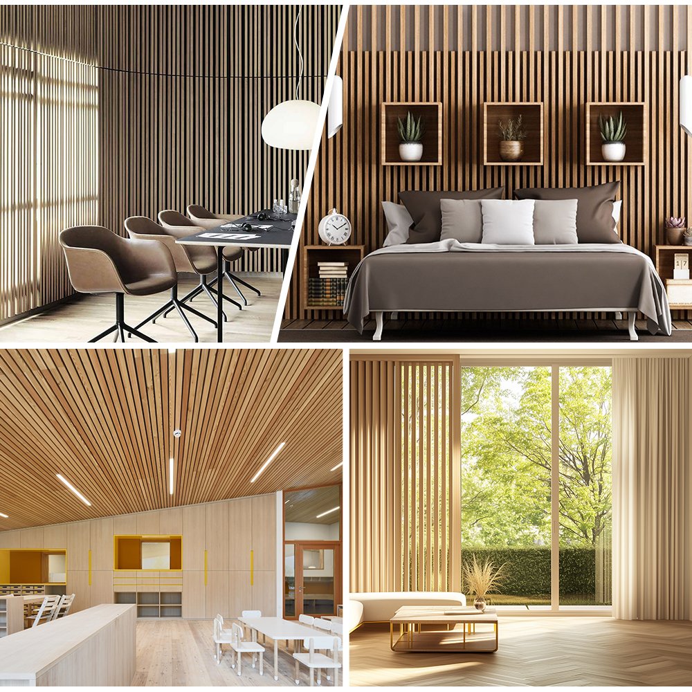 Most Popular Home WPC Fluted Wall Panels Board Wood Plastic Composite Panel