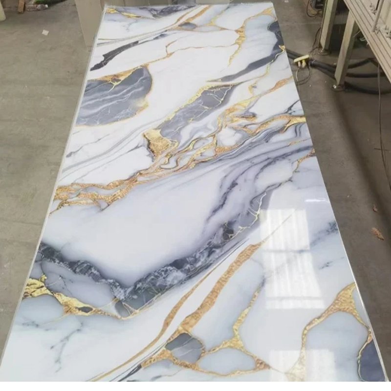 Pvc Wall Sheet Marble Alternatives pvc Marble Board Wall panels 1220*2440 uv Pvc Marble Sheet