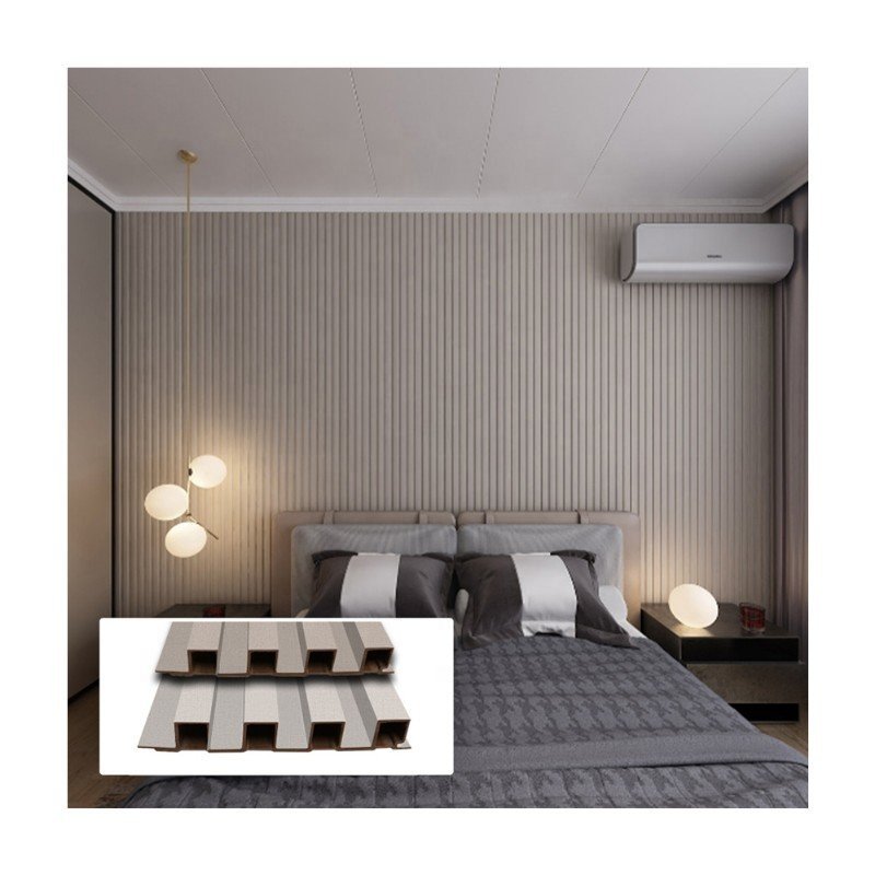 3 meters laminated plastic plastic wall board quick install wpc spc pvc flute wall panel