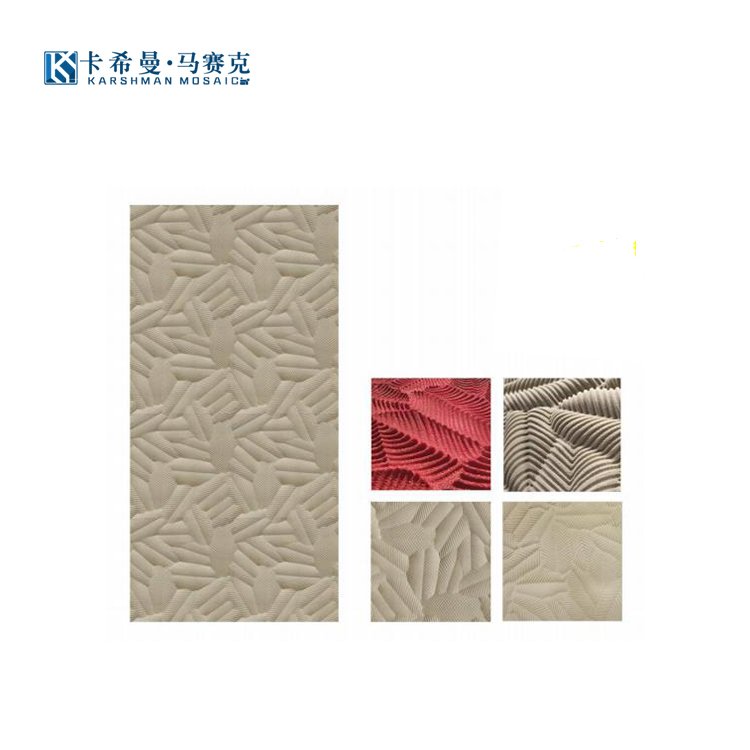 New Eco-Friendly 3D Texture Board Interior Decoration Foamed Ceramic Wallboard MCK Texture Board