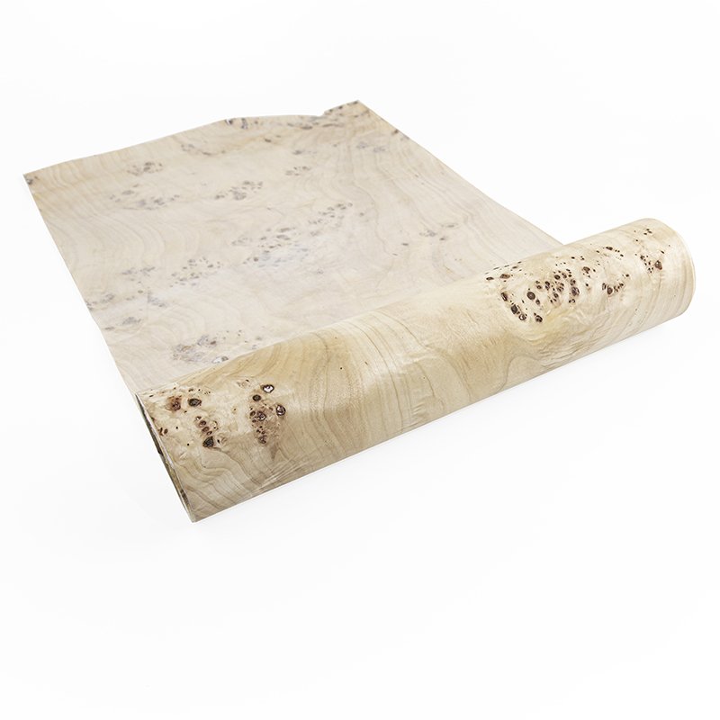 Langsheng Factory Direct Selling Custom Hotel Diy Real Poplar Burl Veneer Wood Wall Panel Sheet For Door Skin