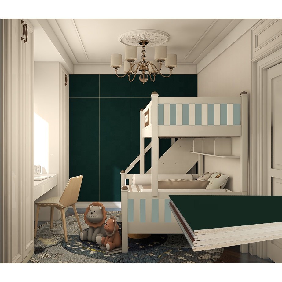 Materials Wall Boards Green Grey Flat Wall Flexible WPC Paneling