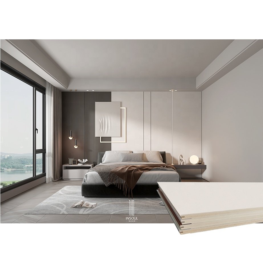 Materials Wall Boards Green Grey Flat Wall Flexible WPC Paneling