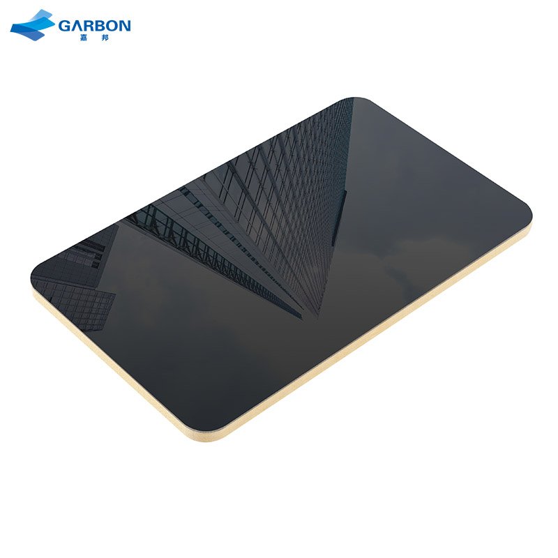 Hotel lobby ceiling 5mm / 8mm flexible bamboo charcoal wood veneer mirror wall panel