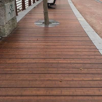 Solid Strandwoven Bamboo Wood Deck Board Durable Stable for Outdoor/Exterior UseThick Modern Style for Landscaping & Decking