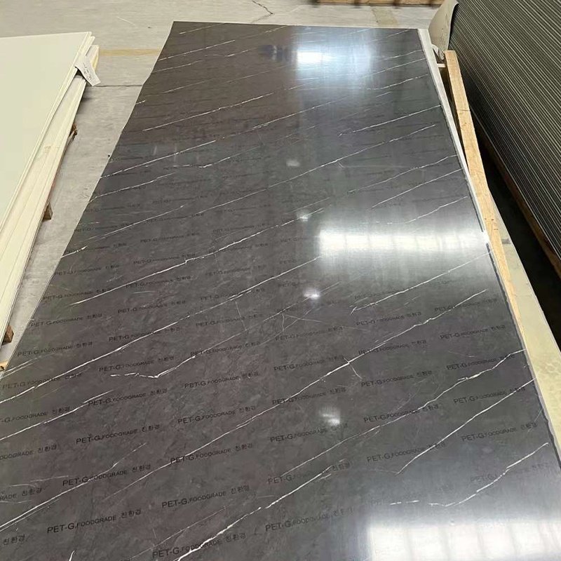 Factory Wholesale Marble Pattern Wall Board Highlight WPC Carbon Crystal Decorative Wall Panel