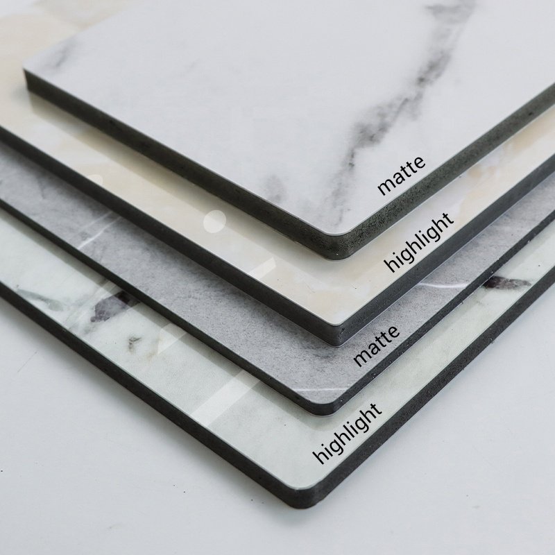Factory Wholesale Marble Pattern Wall Board Highlight WPC Carbon Crystal Decorative Wall Panel