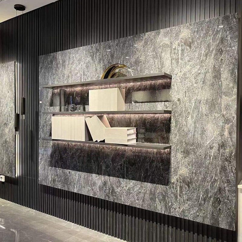 Factory Wholesale Marble Pattern Wall Board Highlight WPC Carbon Crystal Decorative Wall Panel