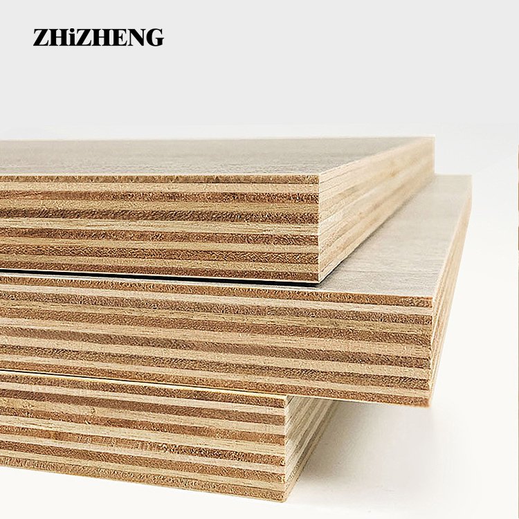 Factory Direct Supply E0 E1 Grade 18mm Multilayer Chip Board Melamine Plywood Eucalyptus Material Construction Furniture