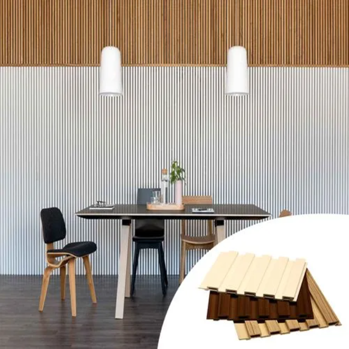 Factory Made in China Hot sale decorative pattern board wood plastic composite exterior cladding wpc wall panel