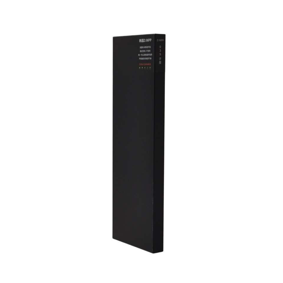Eco-friendly and durable 15mm thick Hannah Black Matte dark grey matte PETG laminated MDF waterproof cabinet Board Wine cabinet