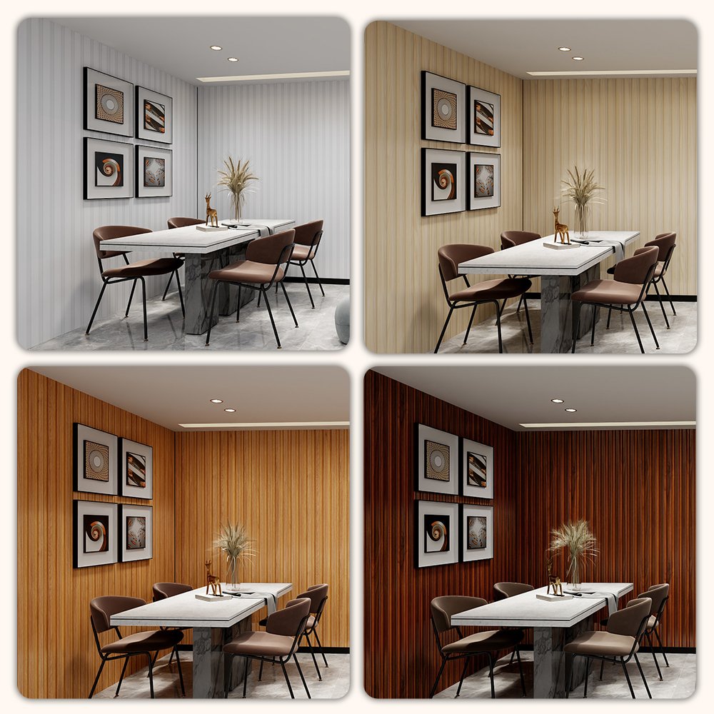 Eco-Friendly Waterproof Decorative Interior Exterior Walls Panels Fluted Pvc Wall Panels&Boards Wpc Wall Cladding
